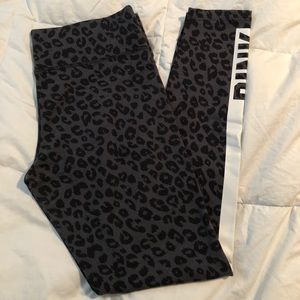 PINK leopard print leggings